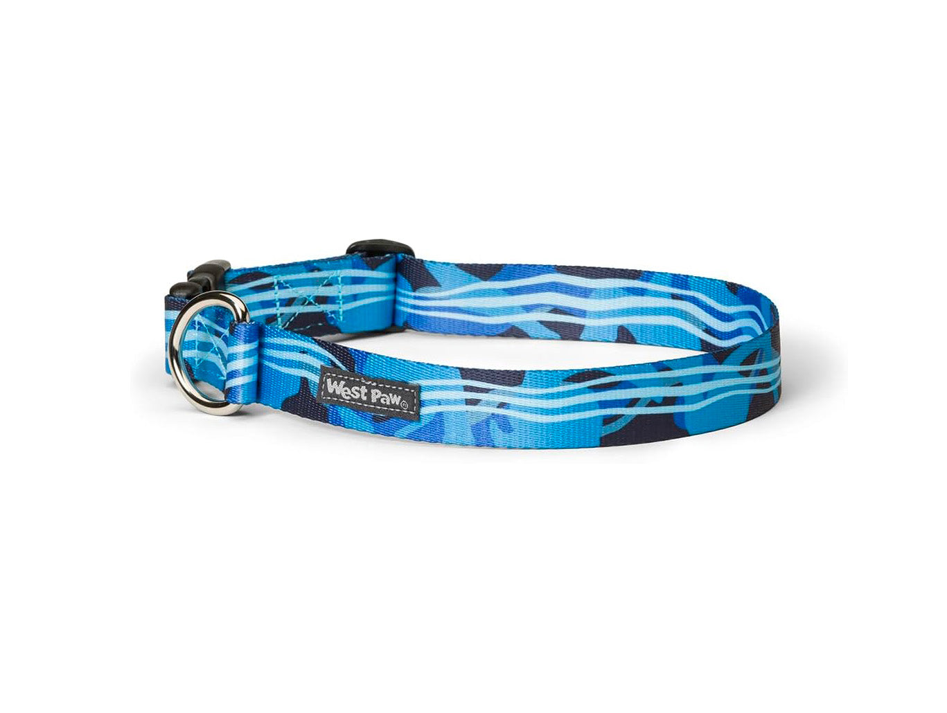 Collier à Rainure Bleue