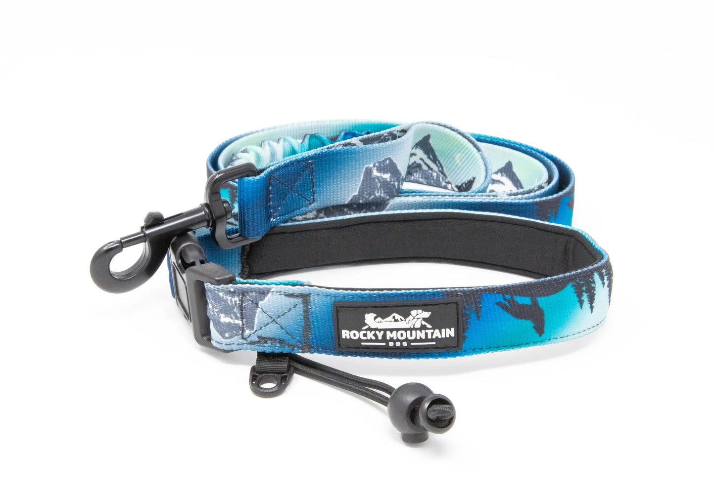 Laisse Rocky Mountain Dog - Vert et Noir (Canmore Aurore Boréale)
