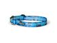 Collier à Rainure Bleue