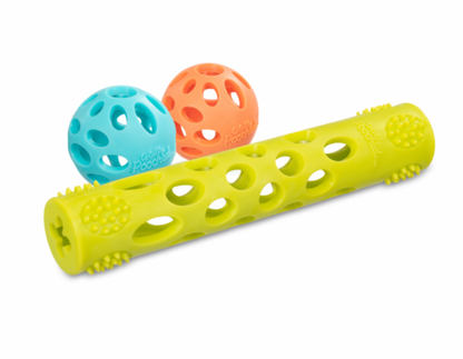 Ensemble de 3 jouets Huff'n Puff - 2 balles et 1 bâton