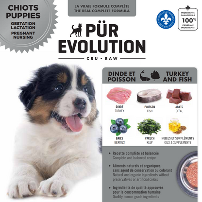 Pür Evolution - Dinde & Poisson (Chiots, Lactation, Gestation)